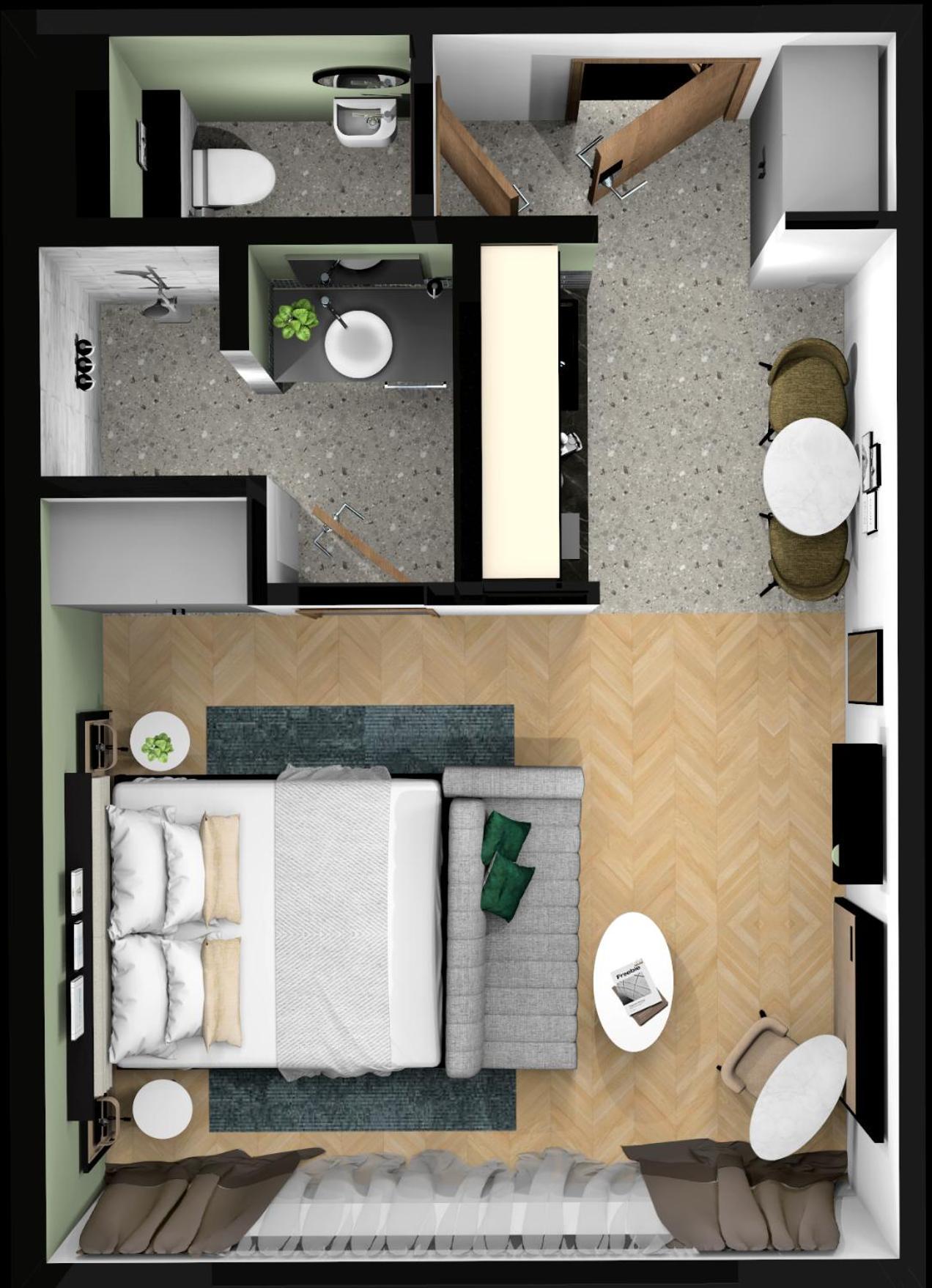 Apartmán Master Altona Hamburk Pokoj fotografie